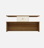 Wrick Coffee Table in Lyon Teak & White Finish