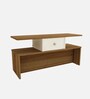 Wrick Coffee Table in Lyon Teak & White Finish