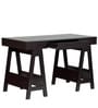 Chikato Study Table in Cappuccino Finish