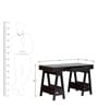 Chikato Study Table in Cappuccino Finish