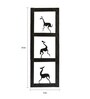 Wrought Iron Hanging Framed Wall Art In Black