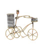Wrought Iron Cycle Holder Figurines In Golden
