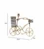 Wrought Iron Cycle Holder Figurines In Golden
