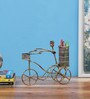 Wrought Iron Cycle Holder Figurines In Golden