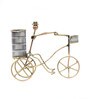 Wrought Iron Cycle Holder Figurines In Golden