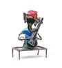 Wrought Iron Guitar Ganesha Figurines In Multicolour