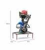 Wrought Iron Guitar Ganesha Figurines In Multicolour