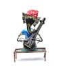 Wrought Iron Guitar Ganesha Figurines In Multicolour