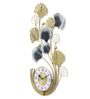 Grey Wrought Iron Flora Traditional Wall Clock
