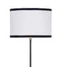 Damsel Multicolour Cotton Shade Club Floor Lamp With Iron Base