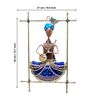 Wrought Iron Musician Wall Art In Blue