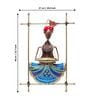Wrought Iron Musician Wall Art In Red