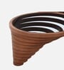 Wyva Glass Top Coffee Table In Brown Colour