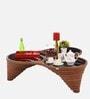 Wyva Glass Top Coffee Table In Brown Colour
