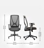 X Breathable Mesh Ergonomic Chair in Black Colour