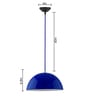 Xavier Blue Metal Hanging Light