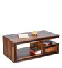 Xavier Sheesham Wood Coffee Table in Honey Finish