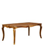 Xavier Sheesham Wood 8 Seater Dining Table in Rustic Teak Finish