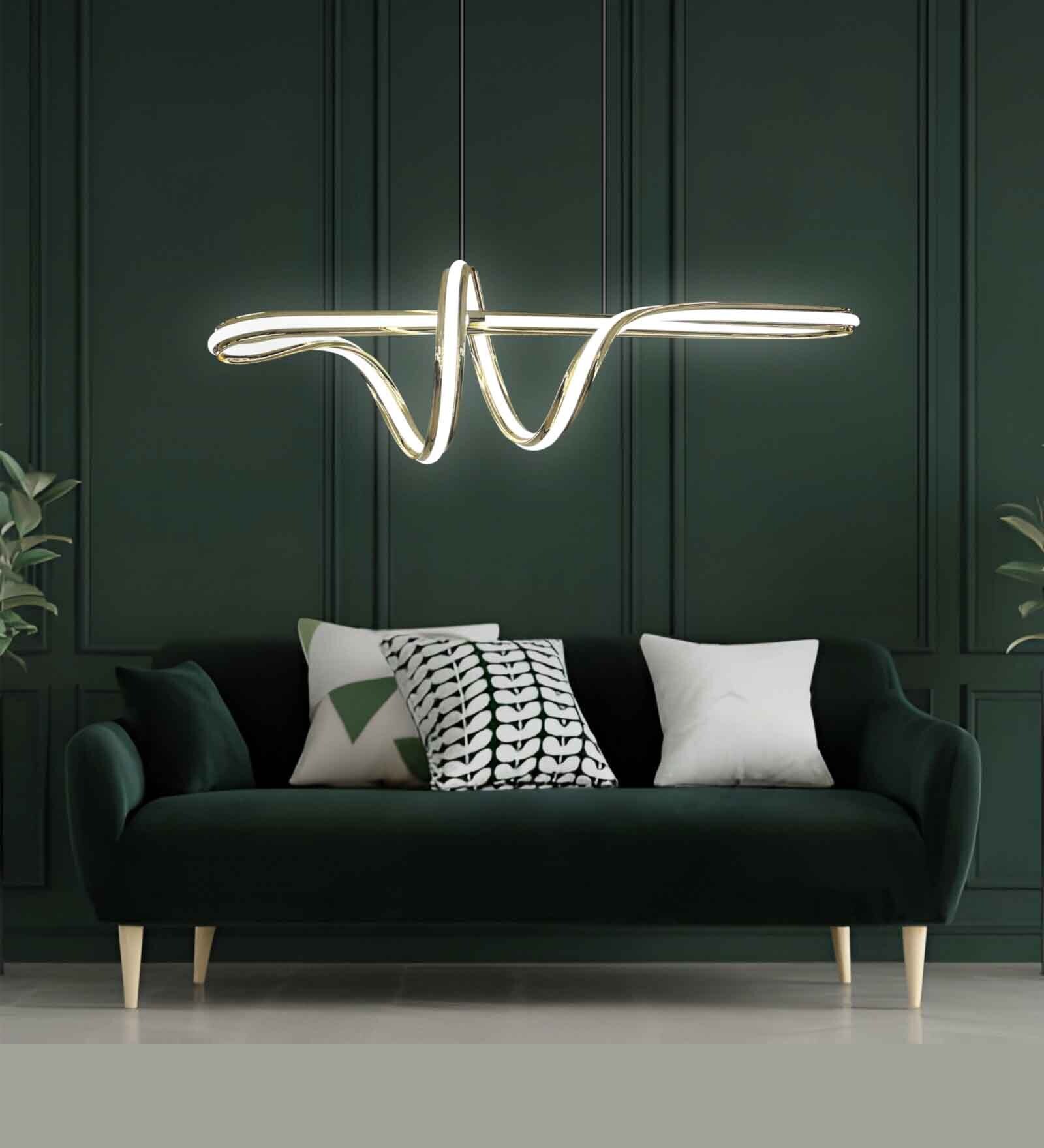 Xena LED Smart Voice Assist Chandelier  Metal in White