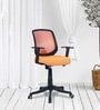 Xena Mid Back Ergonomic Chair In Orange Colour