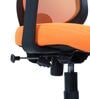 Xena Mid Back Ergonomic Chair In Orange Colour
