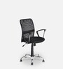 Xeon Mid Back Office Chair in Black Finish