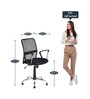 Xeon Mid Back Office Chair in Black Finish