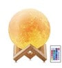 Inverted Beige PVC & Wood LED Lamps