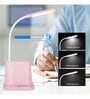 Rechargeable Desk Lamp Multifunctional Led Table Lamp With Pen Container And Mobile Phone Holder/Charger (Pink)