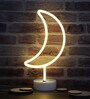 Warm White Moon Led Neon Light With Holder Base
