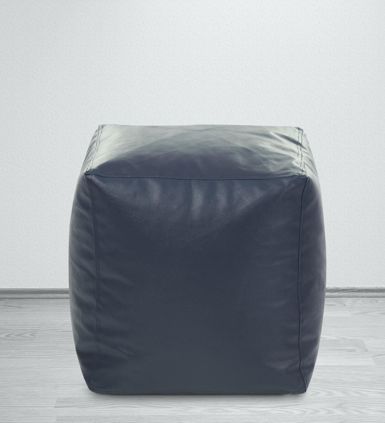 XL Size Square Bean Bag Pouffe Cover in Grey Colour