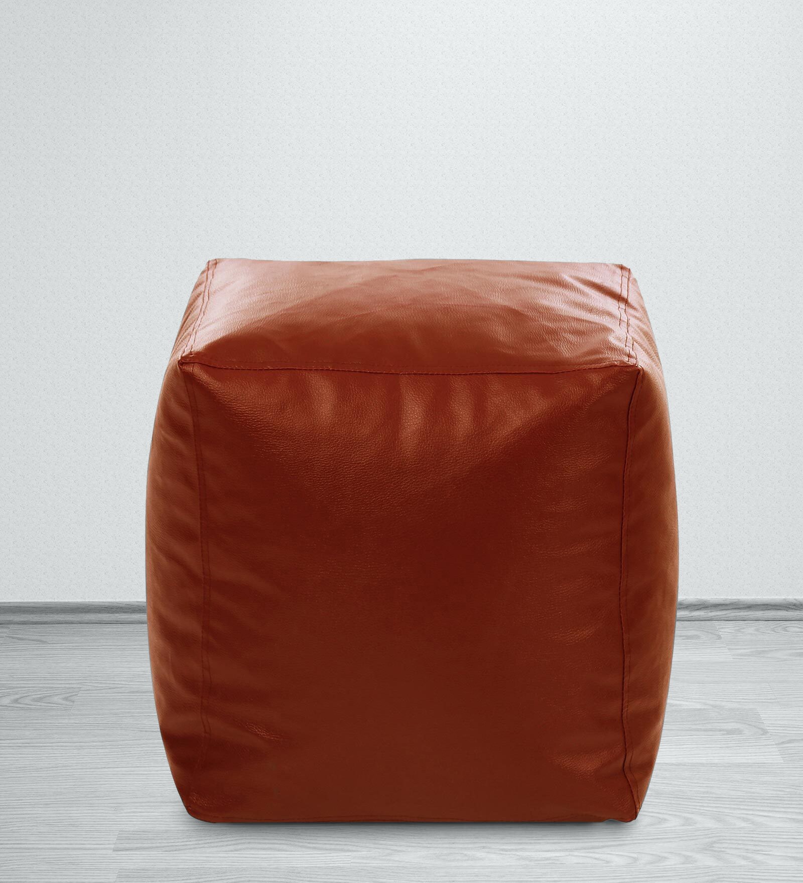XL Size Square Bean Bag Pouffe Cover in Tan Colour XL Size Square Bean Bag Pouffe Cover in Tan Colour