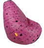 Digital Printed XL Bean Bag with Beans in Purple Colour