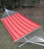 Striped Fabric Hammock in Red Colour
