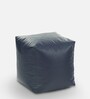 XL Size Square Bean Bag Pouffe Cover in Grey Colour