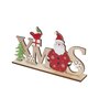 Xmas Standing Plaque with Standing Santa Claus Christmas Decoration Showpiece