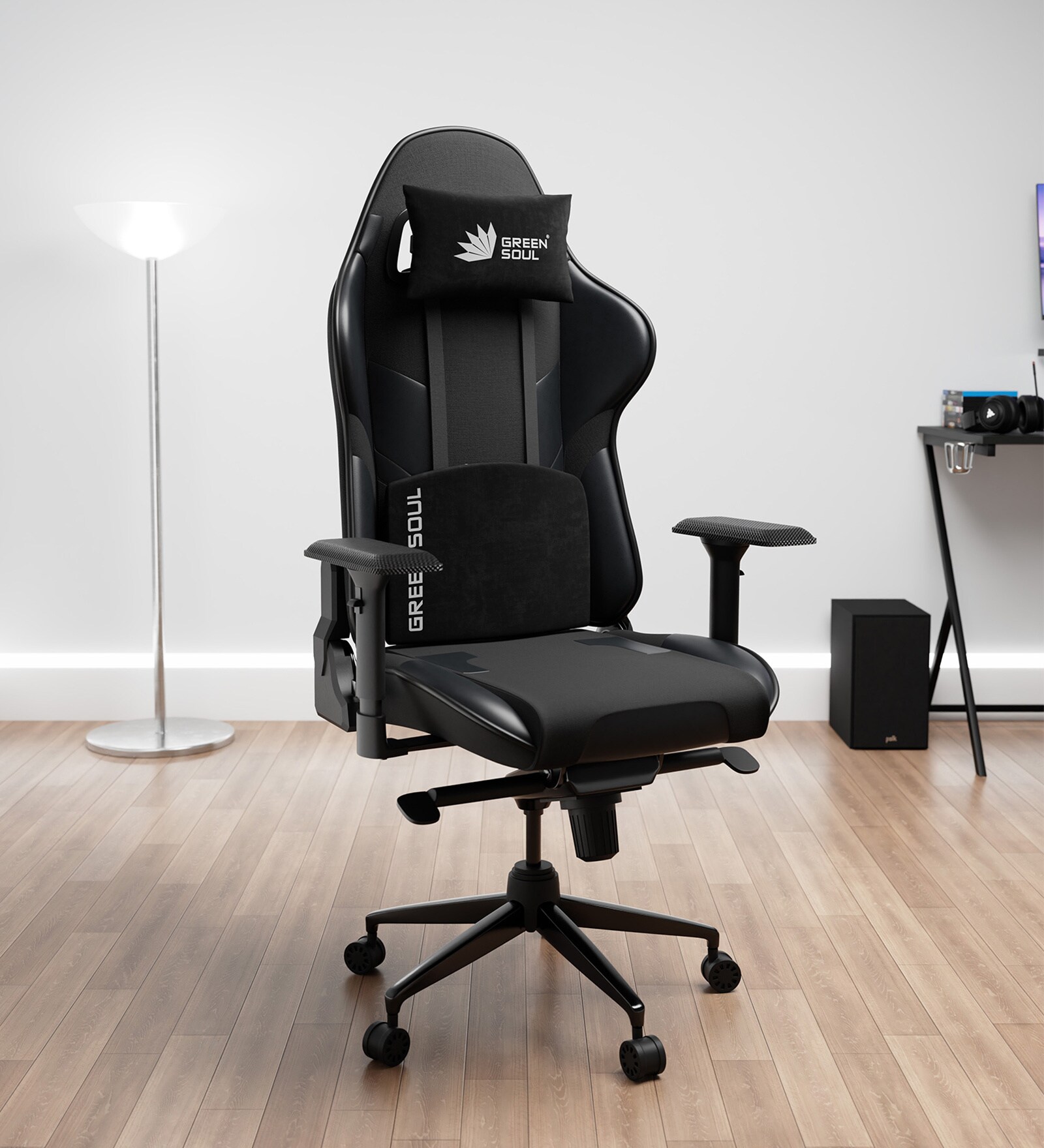 Xtreme Leatherette  Gaming Chair In Black Colour