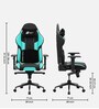 Xtreme Leatherette  Gaming Chair In Black & Blue Colour