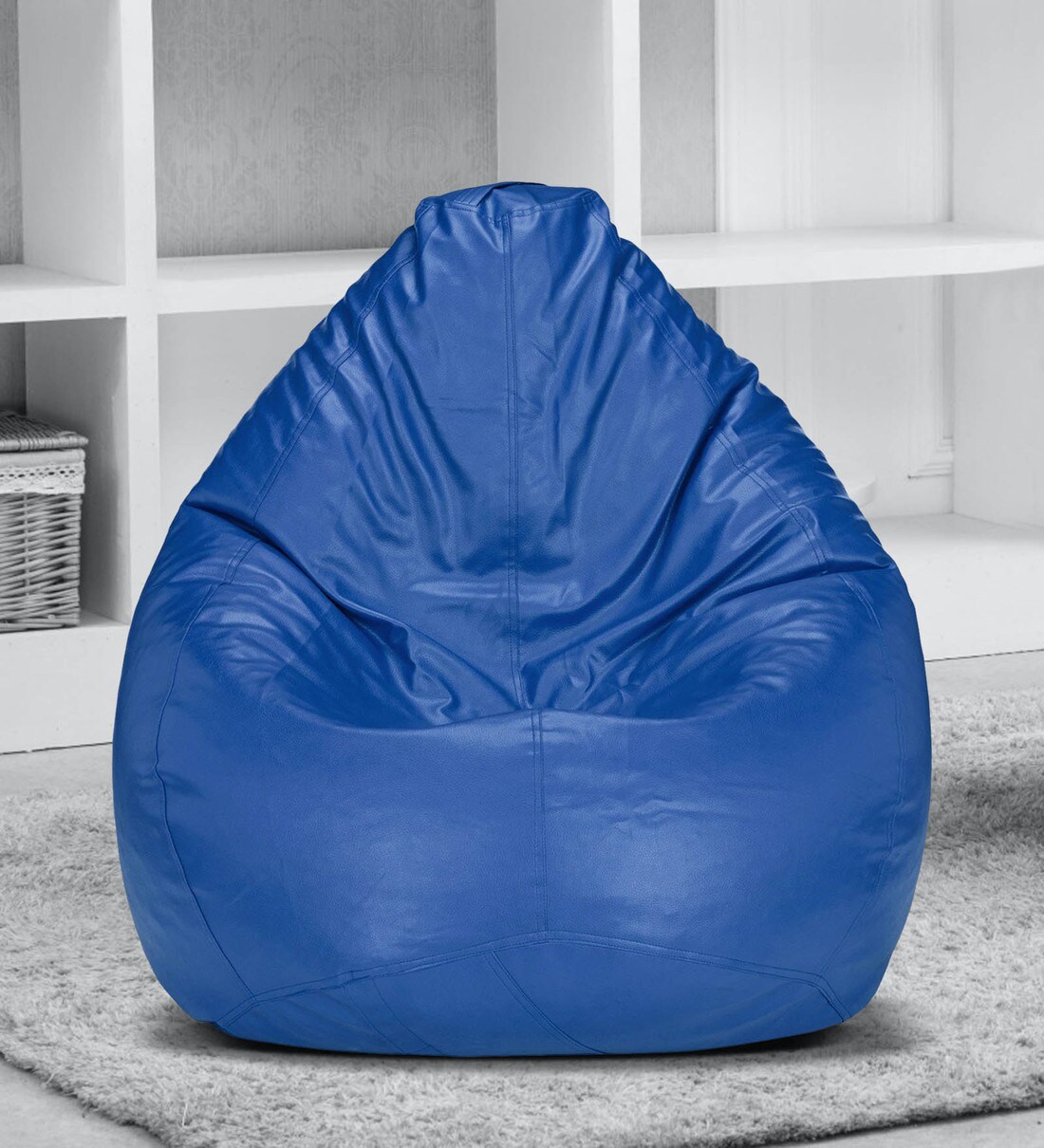 Buy XXL Bean Bag Cover in Blue Colour by VSK Online Gaming Bean Bag