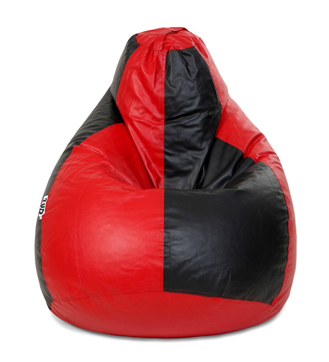 Buy XXL Classic Bean Bag Cover in Black Red Colour by TUD Online