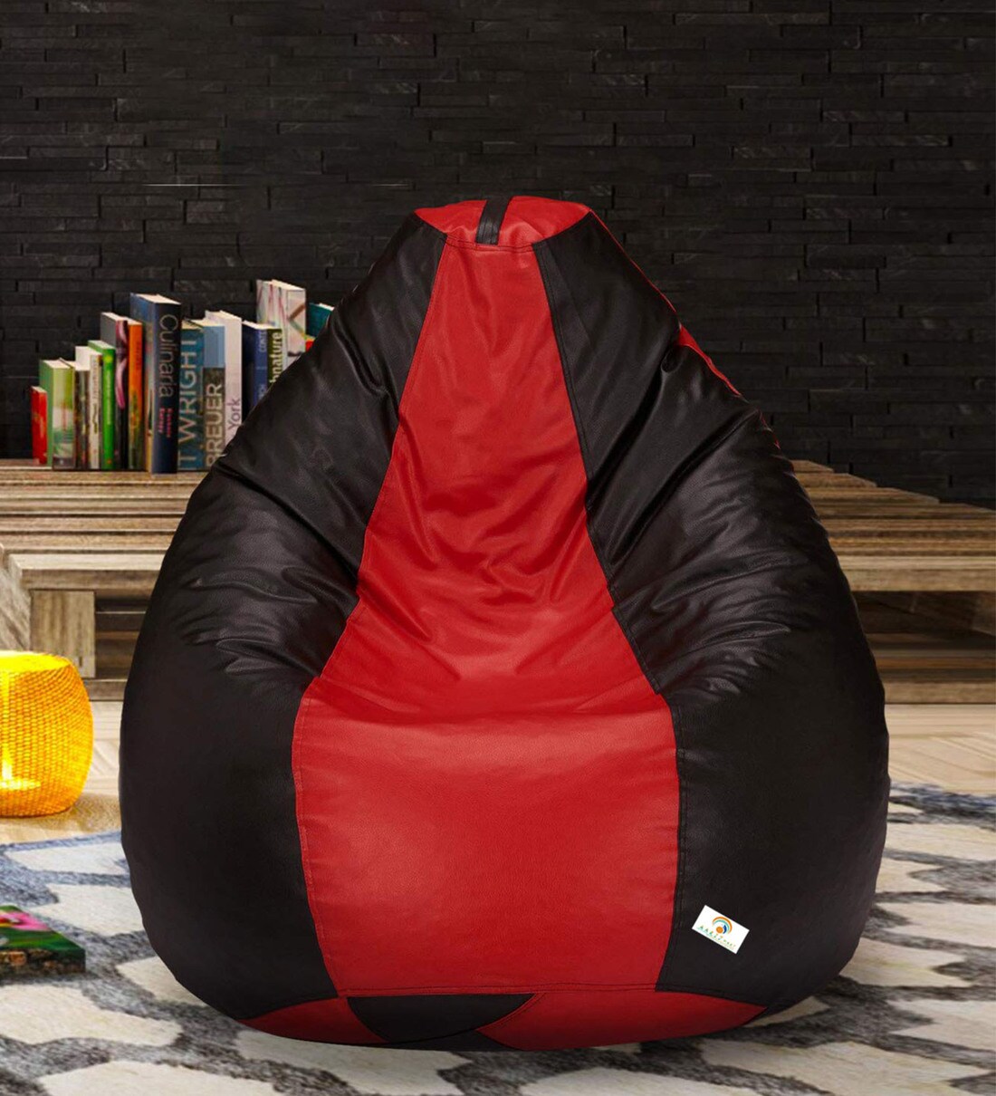 Buy XXXL Bean Bag with Beans in Red & Black Colour at 50 OFF by Aarij