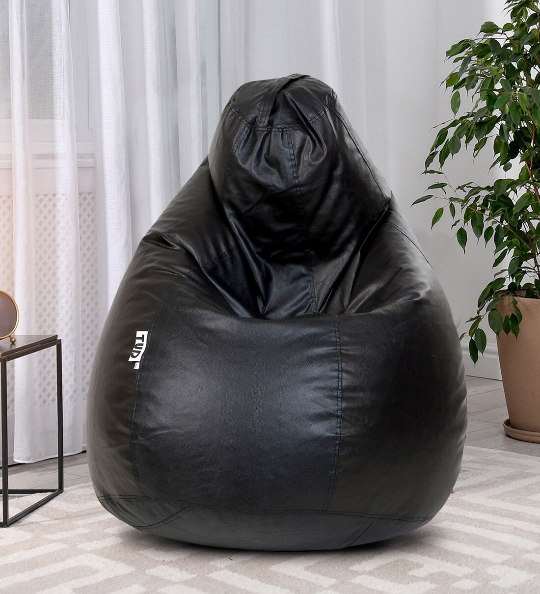 Buy XXXL Classic Bean Bag Cover in Black Brown Colour by TUD Online ...