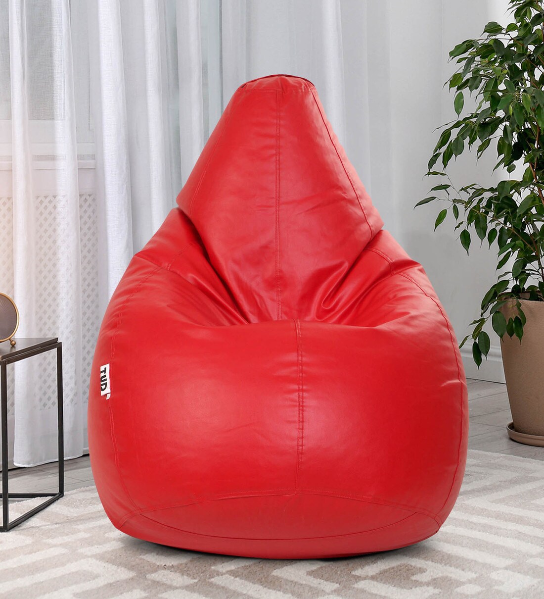 Buy XXXL Classic Bean Bag Cover in Red Colour by TUD Online Gaming