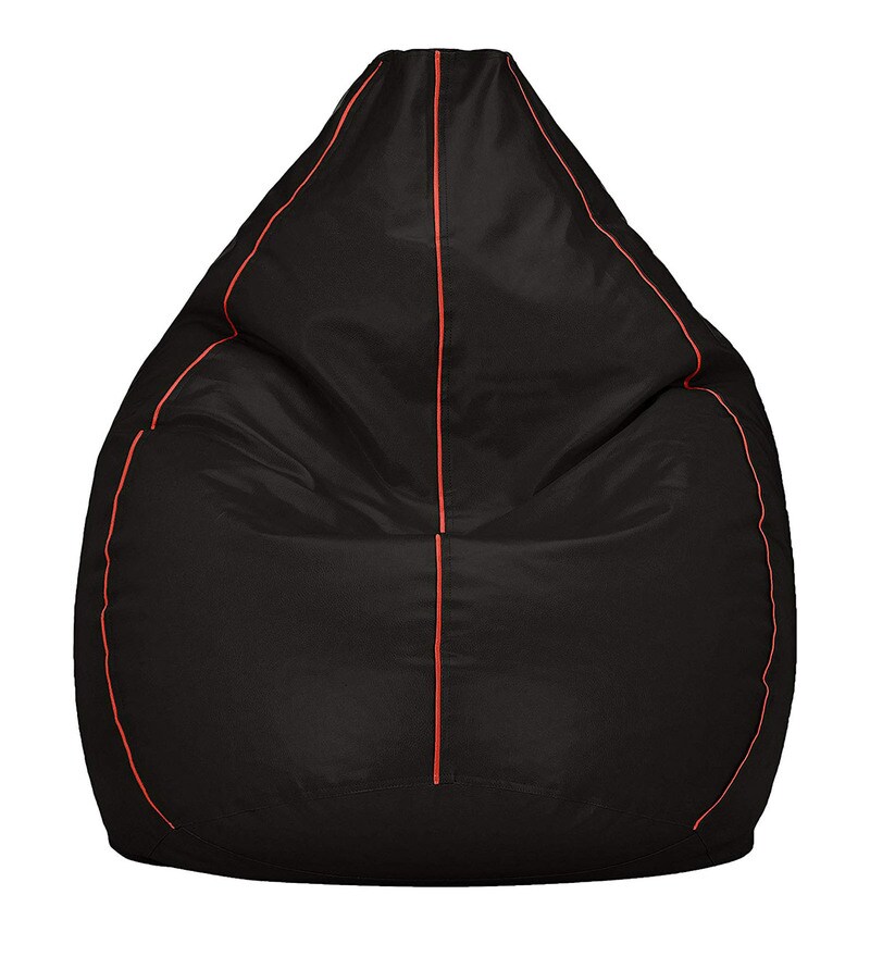 Buy XXL Bean Bag Cover in Black Colour by VSK Online Gaming Bean Bag