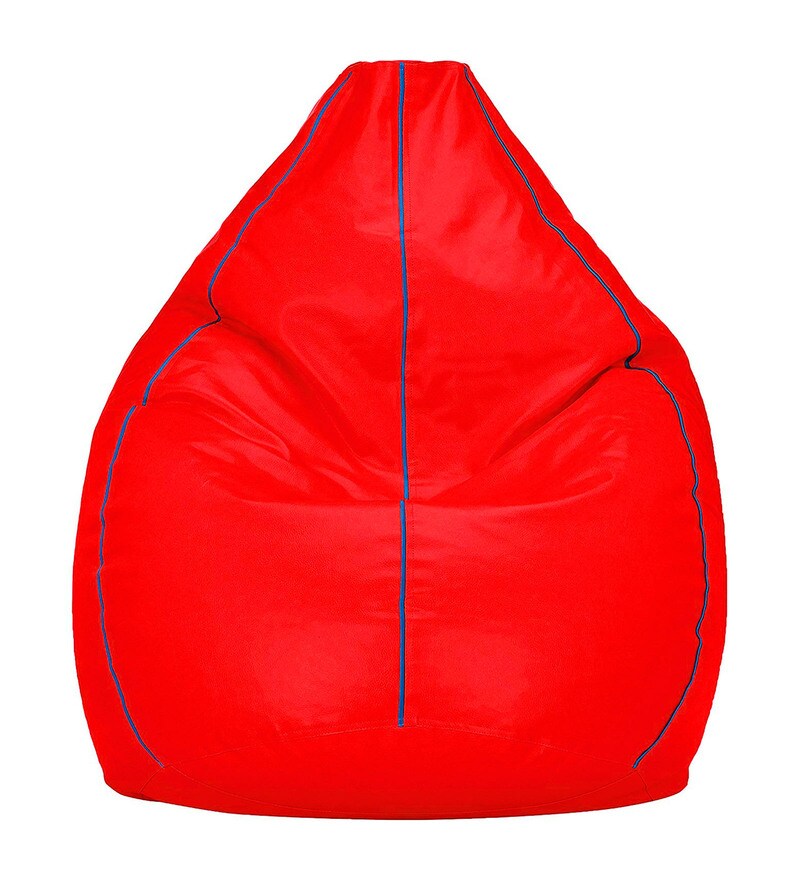Buy XXL Bean Bag Cover in Red Colour by VSK Online Bean Bag Covers