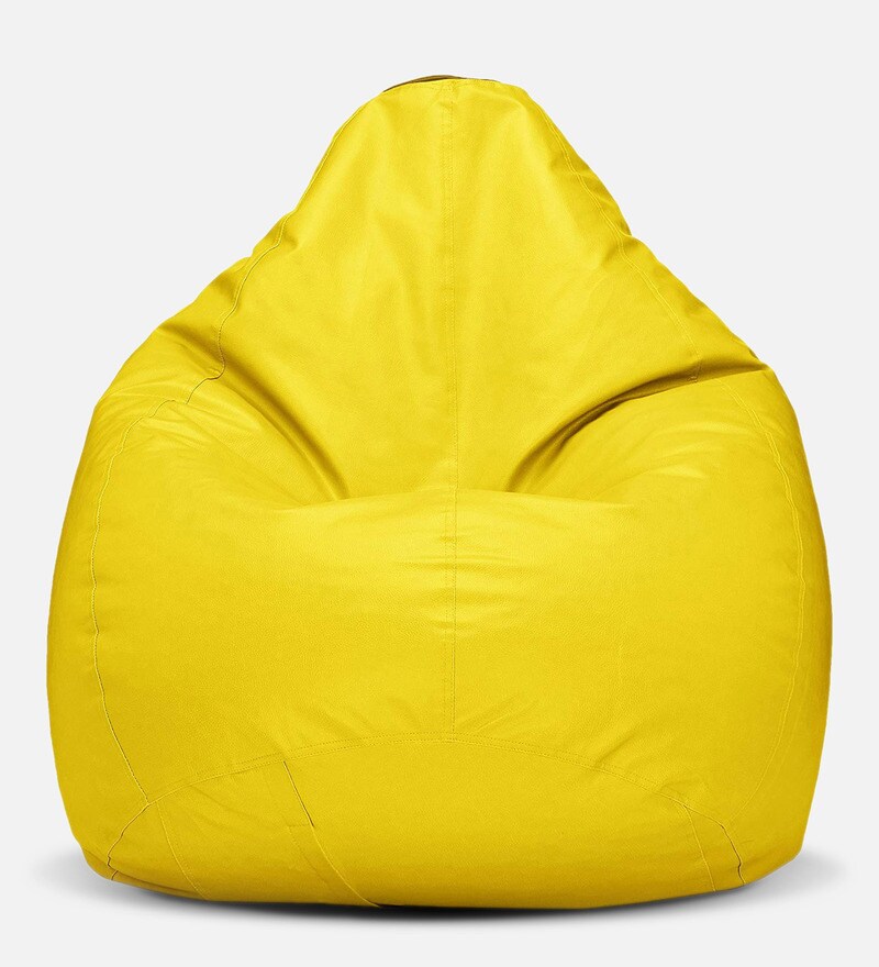 Buy XXL Bean Bag Cover in Yellow Colour by VSK Online Bean Bag Covers