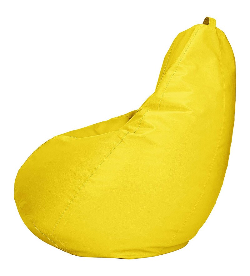 Buy XXL Bean Bag Cover in Yellow Colour by VSK Online Bean Bag Covers
