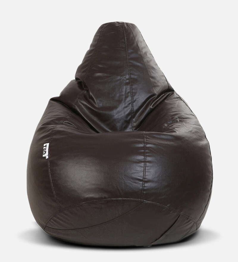 Buy XXXL Classic Bean Bag Cover in Brown Colour by TUD Online Bean