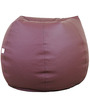 Classic XXL Bean Bag with Beans in Brown Colour