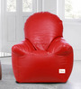 Arm Chair Style XXL Bean Bag with Beans in Red Colour
